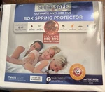 Sleep Safe Box Spring Protector, Size Twin, Machine Washable. Fixed Price $25.00.