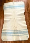 Wool Antique Baby Blanket, Made In Canada. 1920 S.. Fixed Price $49.00.