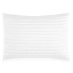 Hudson Park T6909 White Moderno Quilted Pillow Sham Size Standard. Fixed Price $97.50.