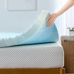 Zinus 4 Inch Swirl Gel Cooling Memory Foam Mattress Topper Smaller Wonderbox. Fixed Price $91.80.