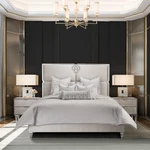 Aico Furniture Piece King Comforter Set"platinum BCS-KS10-CASEY-PLT. Fixed Price $636.65.