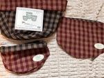 Set Of 3 Park Design Reversible Cotton Basket Plaid Liners New. Fixed Price $22.00.