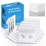 Bed Sheet Holders Corners 4PCS Fitted Grippers Clips White DMM010 Jtnfsh Upgrade. Fixed Price $51.99.