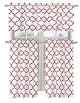 Regal Home Collections Shabby Trellis Kitchen Curtain Set - Assorted Colors. Fixed Price $23.99.