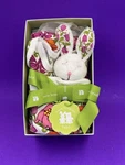 Vera Bradley Baby Lilli Bell Pc Layette 3-6M Sleeper Hat Rattle Easter Bunny. Fixed Price $19.95.