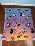 Disney Mickey & Friends Reversible Fleece Throw Blanket-cartoon Pals. Fixed Price $30.00.