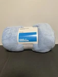 Light Blue Blanket Throw 63 X80 Room Essentials By Oeko-tex 100% Polyester New. Fixed Price $8.00.