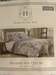 Modern Southern Home Coraline Reversible King With 2 Quilted Shams. Fixed Price $59.99.