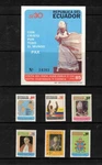 Ecuador 1985 Visit Of Pope John Paul Ii Set+souvenir Sheet #1066-71 Vf Mnh. Fixed Price $14.95.