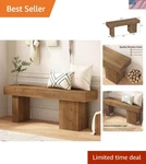 Farmhouse Solid Wood Entryway Bench, 47.3" Rustic End Of For Bedroo.... Fixed Price $228.79.