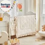 Tufted Ruffle Crib Bedding Set 3 Pieces Baby Boho Quilted Comforter With Fitted. Fixed Price $66.28.