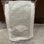 Ikea Luddros Pillow Protector Queen White With Zipper. Fixed Price $7.50.
