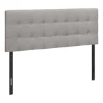 Monarch Specialties Queen Upholstered Headboard Grey Linen Look. Fixed Price $178.08.