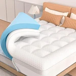 Alwyn Home 3 In. Pillow Topper And Cooling Gel Memory Foam Mattress King. Fixed Price $139.95.