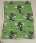 Northwest Disney Nfl Seattle Seahawks Mickey Mouse Football Fleece Throw Blanket. Fixed Price $19.50.