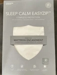 New Sleep Calm Easy Zip Mattress Encasement Full Size By Fashion Bed Group. Fixed Price $24.95.