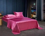 4 Pc Satin Silky Soft Bed Sheet Set Queen/king Size Fitted Pillow Cases 5 Colors. Fixed Price $31.99.