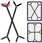 Attmu Bed Sheet Straps, 2 Pack Fitted Fasteners Clips Adjustable Criss. Fixed Price $8.72.