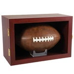 Football Case Display Wall Mount Full Size Wooden Box Memorabil.... Fixed Price $55.68.