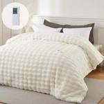 Wireless Heated Comforter Blanket Queen Faux Electric 6 Levels Auto Off Xl. Fixed Price $97.32.