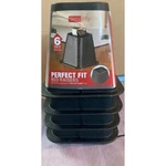Simplify Perfect Fit Bed Raisers 6-INCH Furniture Lifts Set Of 4 Black. Fixed Price $25.00.