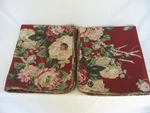 Set Of 2 Red Floral Flowers Standard Size Bed Pillow Shams Covers Revman. Fixed Price $29.99.