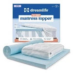 Sealy Dreamlife 3" Gel Memory Foam Mattress Topper & 1" Quilted Cooling Cover. Fixed Price $149.99.