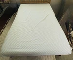 Sharper Image Full Cooling Microfiber Lightweight Mattress Protector Waterproof. Fixed Price $30.00.
