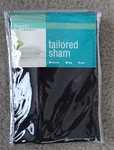 Fresh Ideas European Tailored Poplin Pillow, Black, 1 Pack Sham. Fixed Price $14.00.