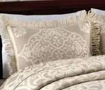 One Lamont Home All Over Brocade Pillow Sham Standard Linen 20X26 New. Fixed Price $39.99.