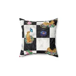 Checkerboard Tiger And Butterfly Square Pillow, Home Decor, Gift. Fixed Price $36.43.