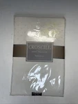 New Tablecloth Oval 60 X 84 Damask White Belvedere Croscill Home Dinner. Fixed Price $18.00.