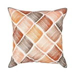 New Iosis Yves Delorme 18" Cushion Pillow Cover Gallerie Geometric Embroidery. Fixed Price $55.00.