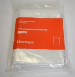 Linenspa Mattress Bag For Moving & Storage Queen Size Clear 76" X 96" Pack Of 2. Fixed Price $5.85.