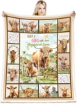 Highland Cow Print Throws Cute Farm Animal Gifts Blankets. Fixed Price $35.95.