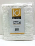Intelligent Design Clipped Jacquard Solid Shower Curtain With Ivory ID70-1842. Fixed Price $23.99.