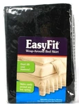 Keeco Easyfit Wrap Around Adjustable Queen/king Eyelet Jet Black Bed Skirt. Fixed Price $37.99.