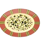 Waverly Garden Floral Manor Oval Serving Platter 14.5" Pattern Of Berries Leaves. Fixed Price $12.95.