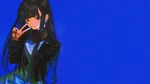 Anime Girls John Kafka Peace Sign Long Hair Closed Mouth Playmat Gaming. Fixed Price $36.99.