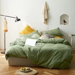 Amwan Avocado Green Duvet Cover Twin Xl Soft Jersey Knit Cotton Bedding Sets .... Fixed Price $138.19.