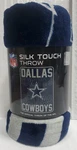 Dallas Cowboys 45" By 60" Blue Silk Touch Micro Raschel Throw Blanket - Nfl. Fixed Price $19.99.