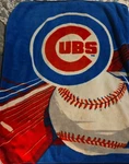 Mlb Chicago Cubs Baseball Northwest Throw Blanket Wall Decor Officially Licensed. Fixed Price $22.95.