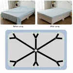 Crisscross Adjustable Bed Fitted Sheet Straps Suspenders Gripper Fastener Metal. Fixed Price $8.00.