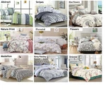 Duvet Cover Set: 100% Cotton: Queen Or King, 16 Designs. Fixed Price $43.99.