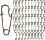 60-PACK Large Safety Pins, 1.1" Spring Lock Blanket Bulk For Fashion/c. Fixed Price $12.58.