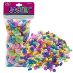 Girls Mini Terry Ponytail Holders Elastic Hair Bands Ties Small Pastel 250 Pcs. Fixed Price $16.95.