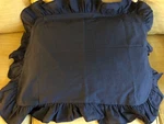 Pillow Sham Standard Size Westpoint Stevens Blue Ruffle Edges Cotton Blend 24X18. Fixed Price $14.95.