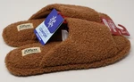 Women's Deluxe Dearfoams Tan Slippers Memory Indoor/outdoor Large 9-10 Nwt. Fixed Price $7.99.