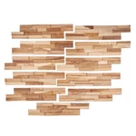 Nordic Teak Rustic Wood 3D Wall Panels (13 Sq Ft). Fixed Price $99.95.