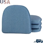 Non-slip Chair Cushions Set Of 4 Polyester Fill Contoured Solid Print Durable. Fixed Price $47.03.